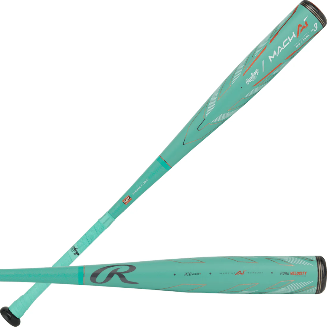 2024 Rawlings Mach AI (-3) BBCOR Baseball Bat: RBB4MC3 - Image 2