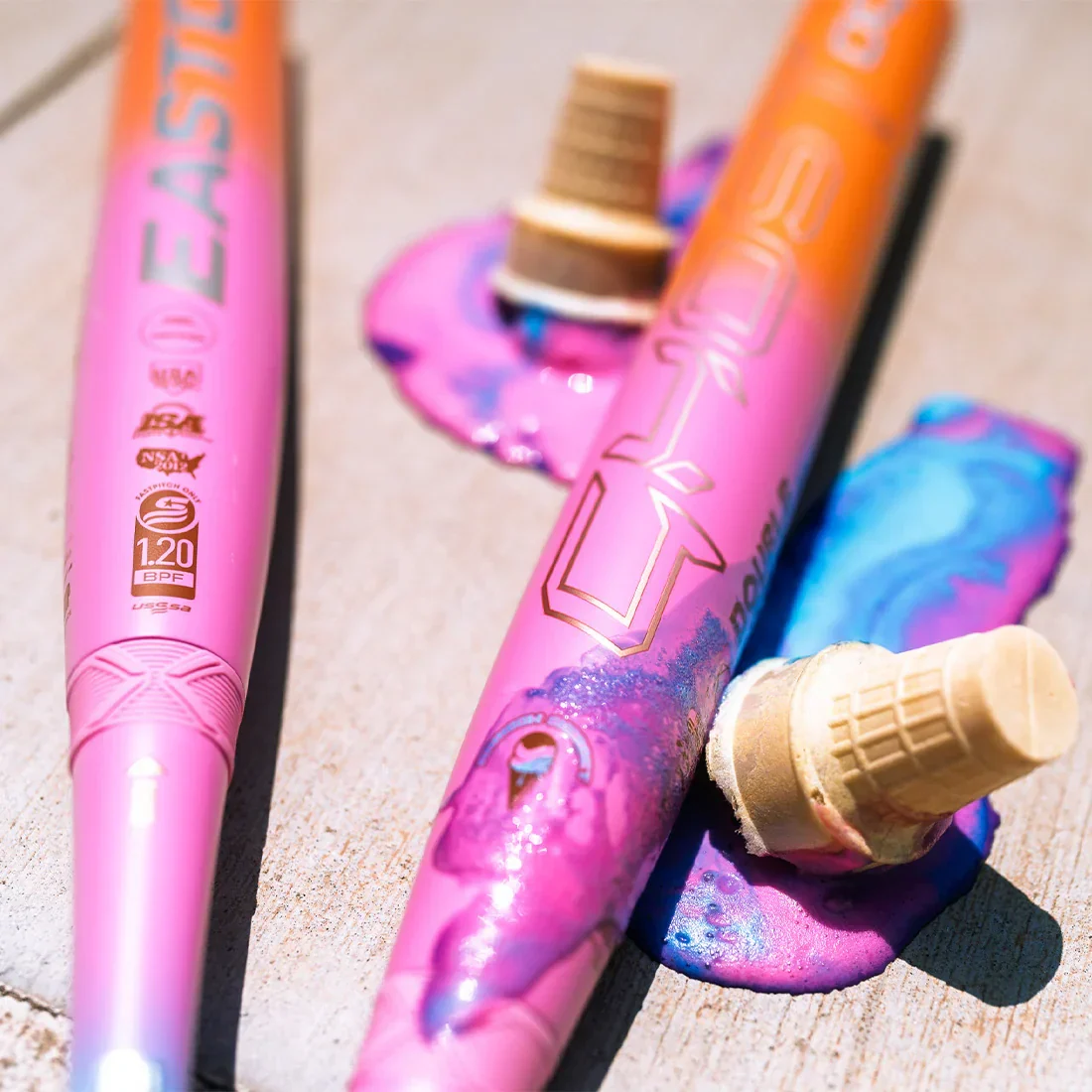 2025 Easton Ghost OG Rainbow Sherbet Fastpitch Softball Bat: -11, -10 - Image 5