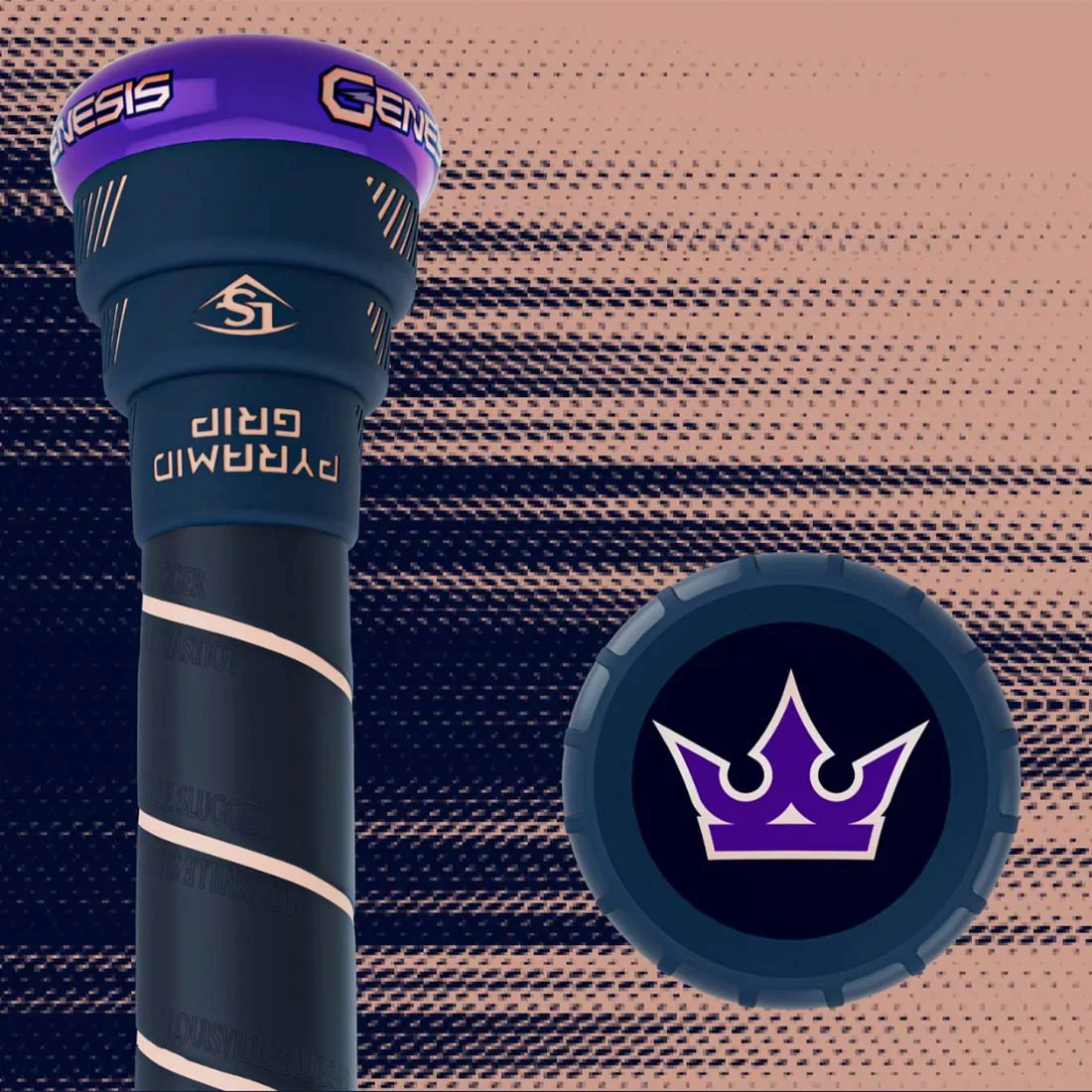 2026 Louisville Slugger Genesis (Royal Geny Collection) 14" Balanced USSSA Slowpitch Softball Bat - Image 6
