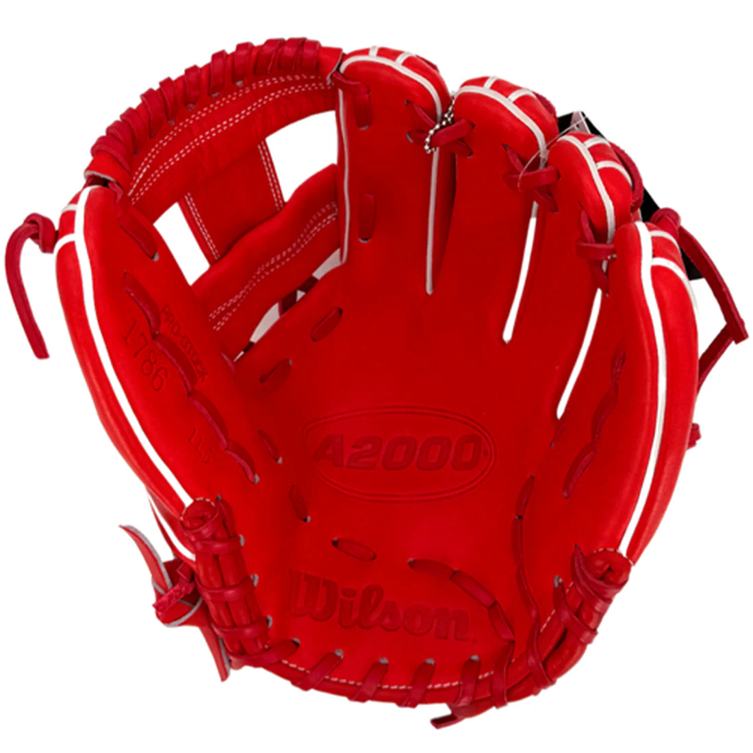 2026 Wilson A2000 1786 11.5" Red Secret Menu Infield Baseball Glove: WBW104296115 - Image 2