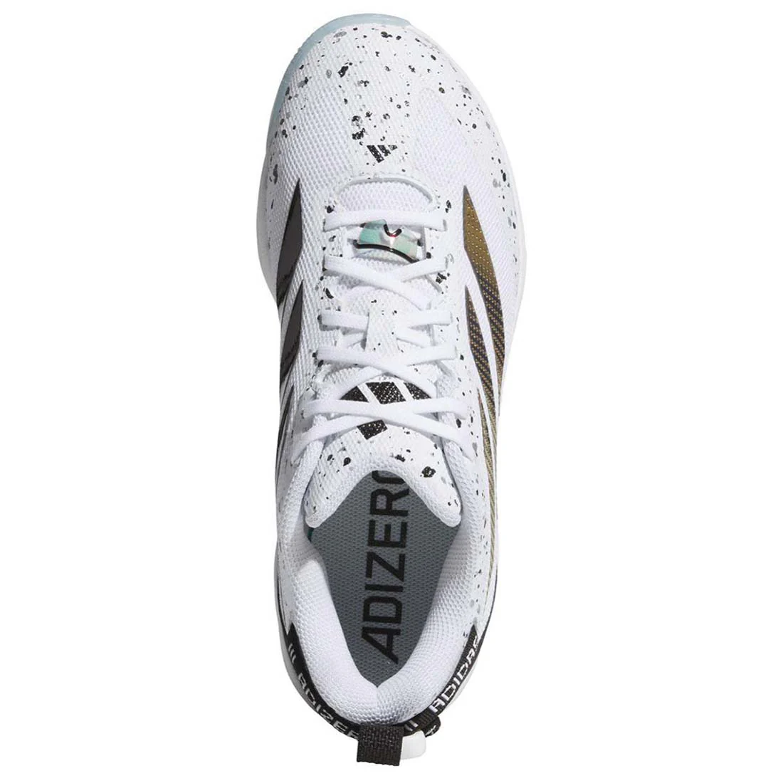 Adidas Adizero Impact 2.0 Shades Turf Baseball Shoe: White/Iridescent - Image 3