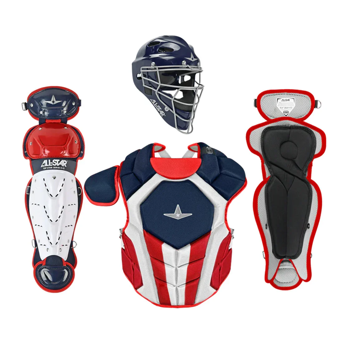 All Star Top Star Series (Ages 7-9) Catcher's Kit NOCSAE Approved: CKCC-TS-79 - Image 6
