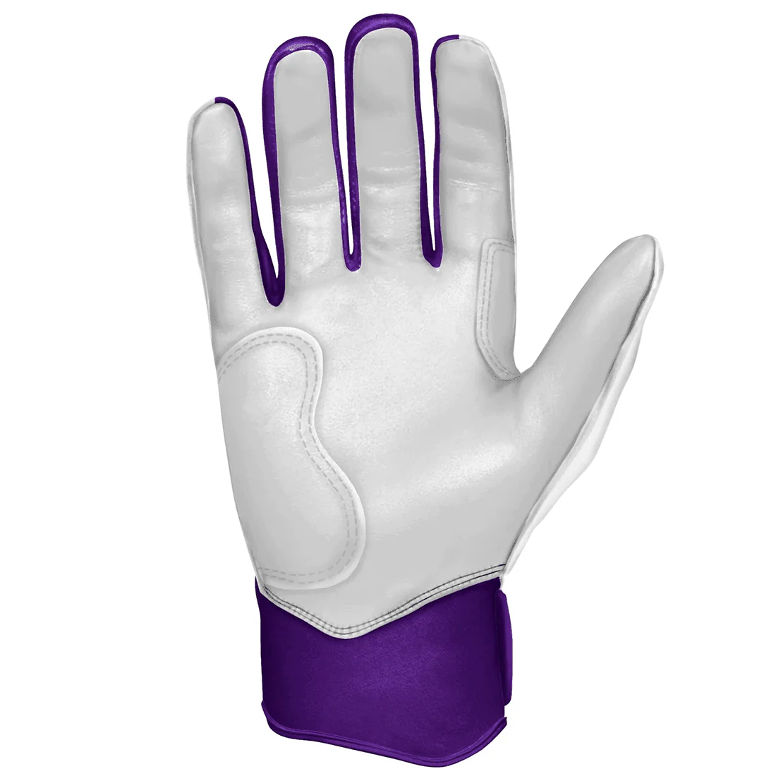 Bruce Bolt Premium Pro Chrome Series Short Cuff Batting Gloves: Purple - Image 4