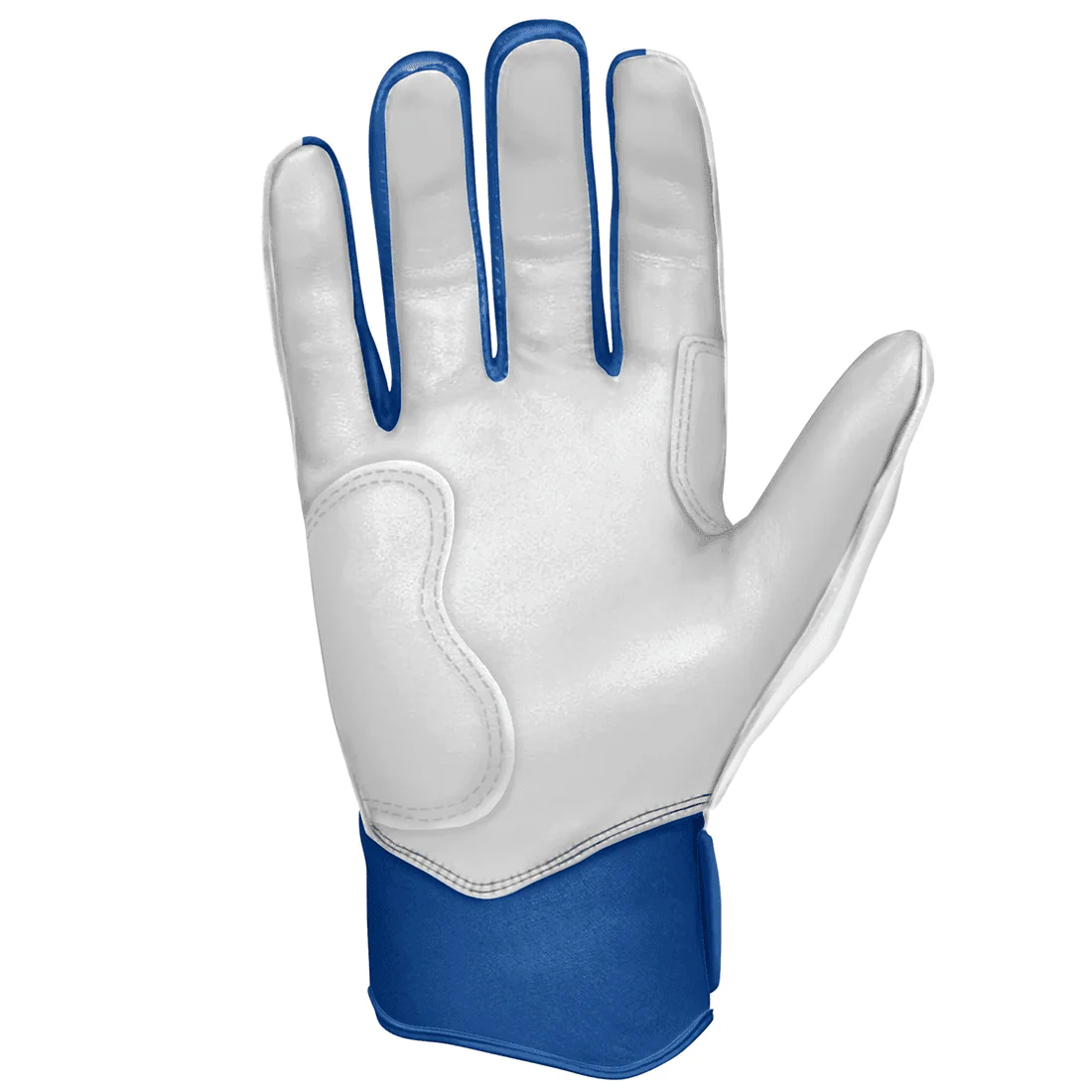 Bruce Bolt Premium Pro Chrome Series Short Cuff Batting Gloves: Royal - Image 4