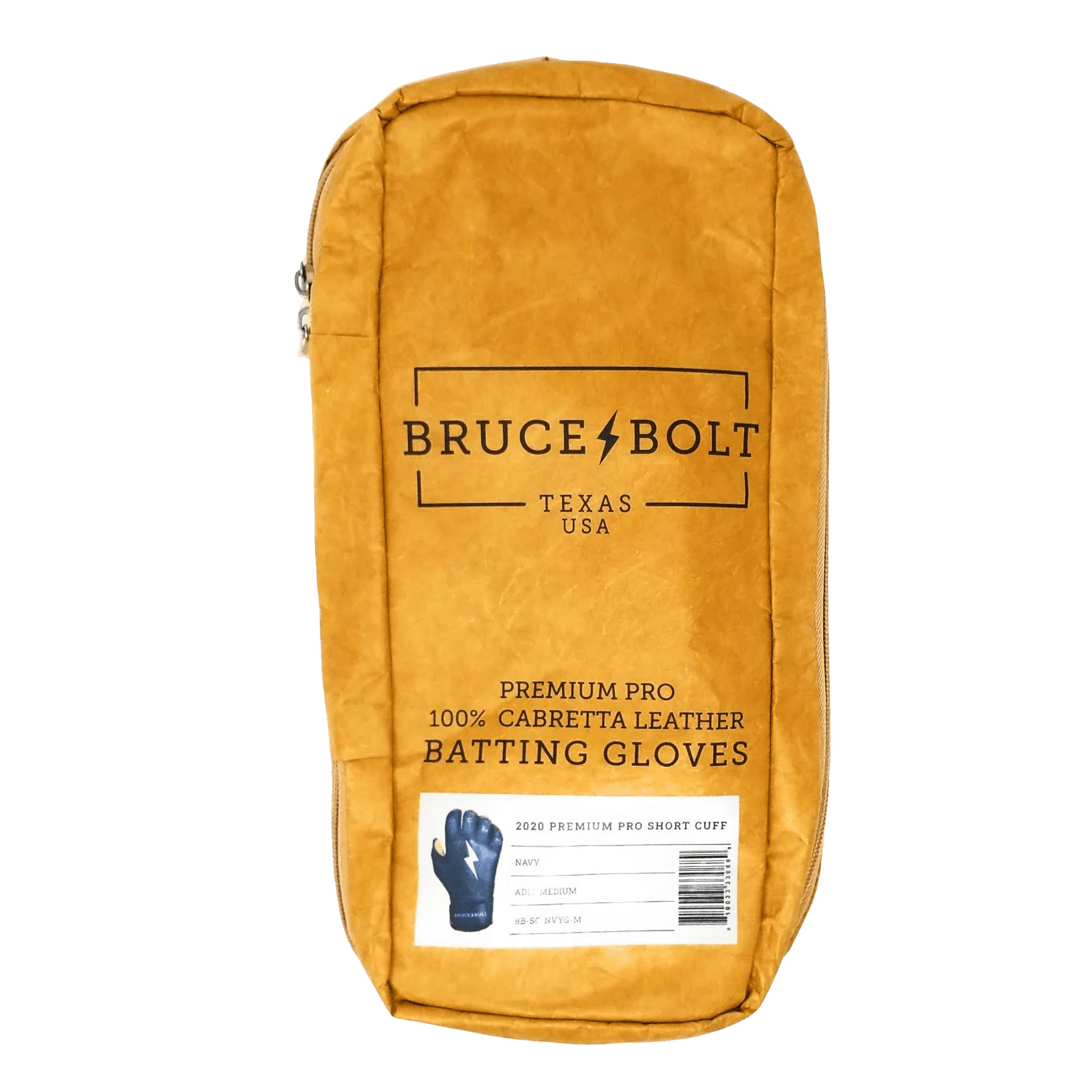 Bruce Bolt PREMIUM PRO Short Cuff Batting Gloves: Navy - Image 7