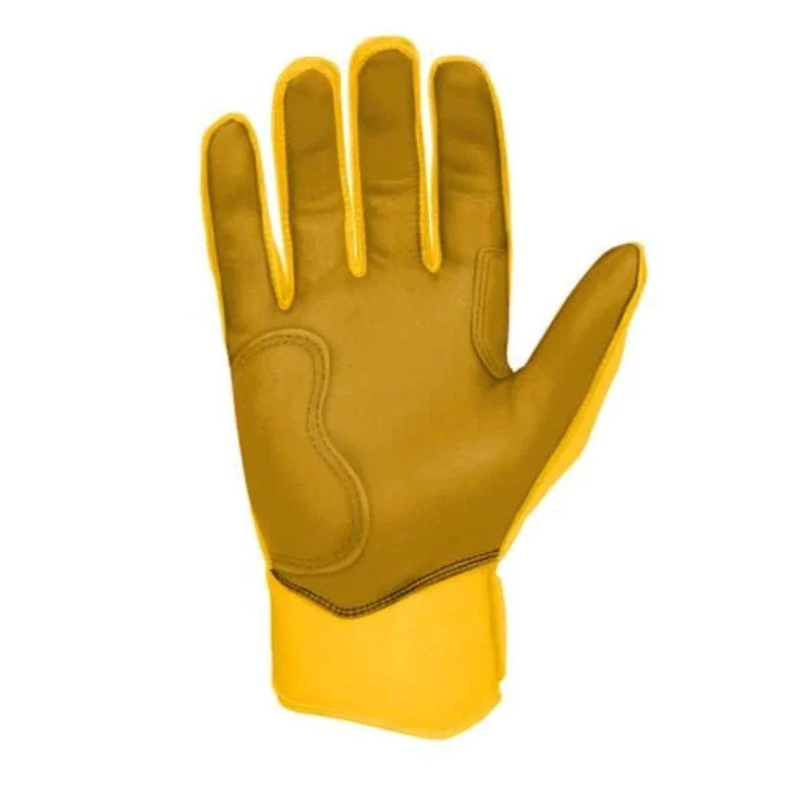 Bruce Bolt PREMIUM PRO Short Cuff Batting Gloves: Yellow - Image 2