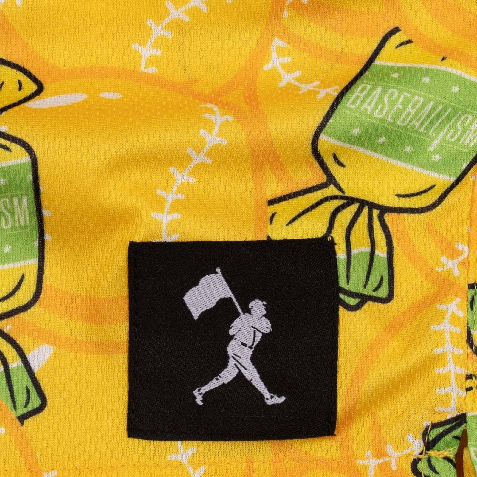 Baseballism Doubles and Bubbles Diamond Air Mesh Banana Shorts - Adult - Image 3