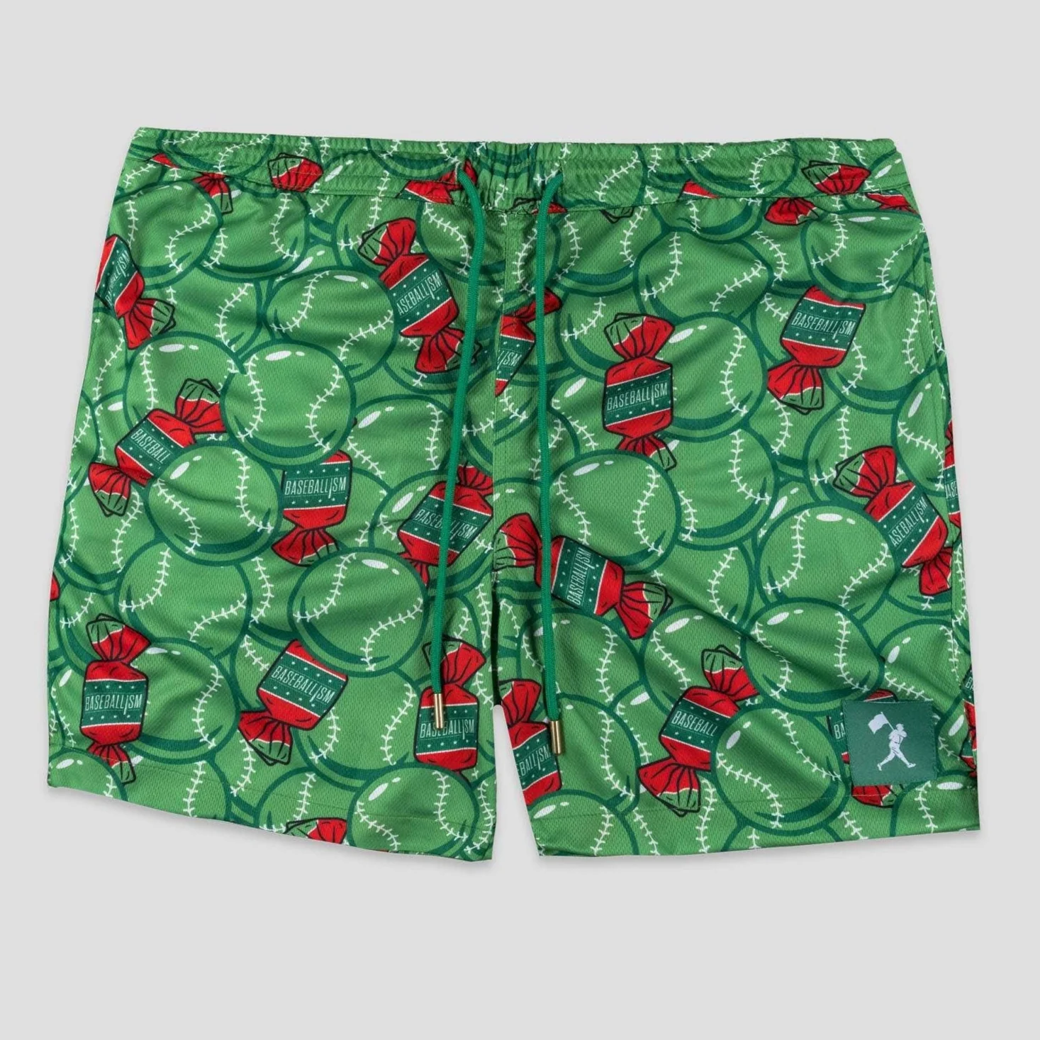 Doubles and Bubbles Diamond Air Mesh Shorts - Walk-Off Watermelon
