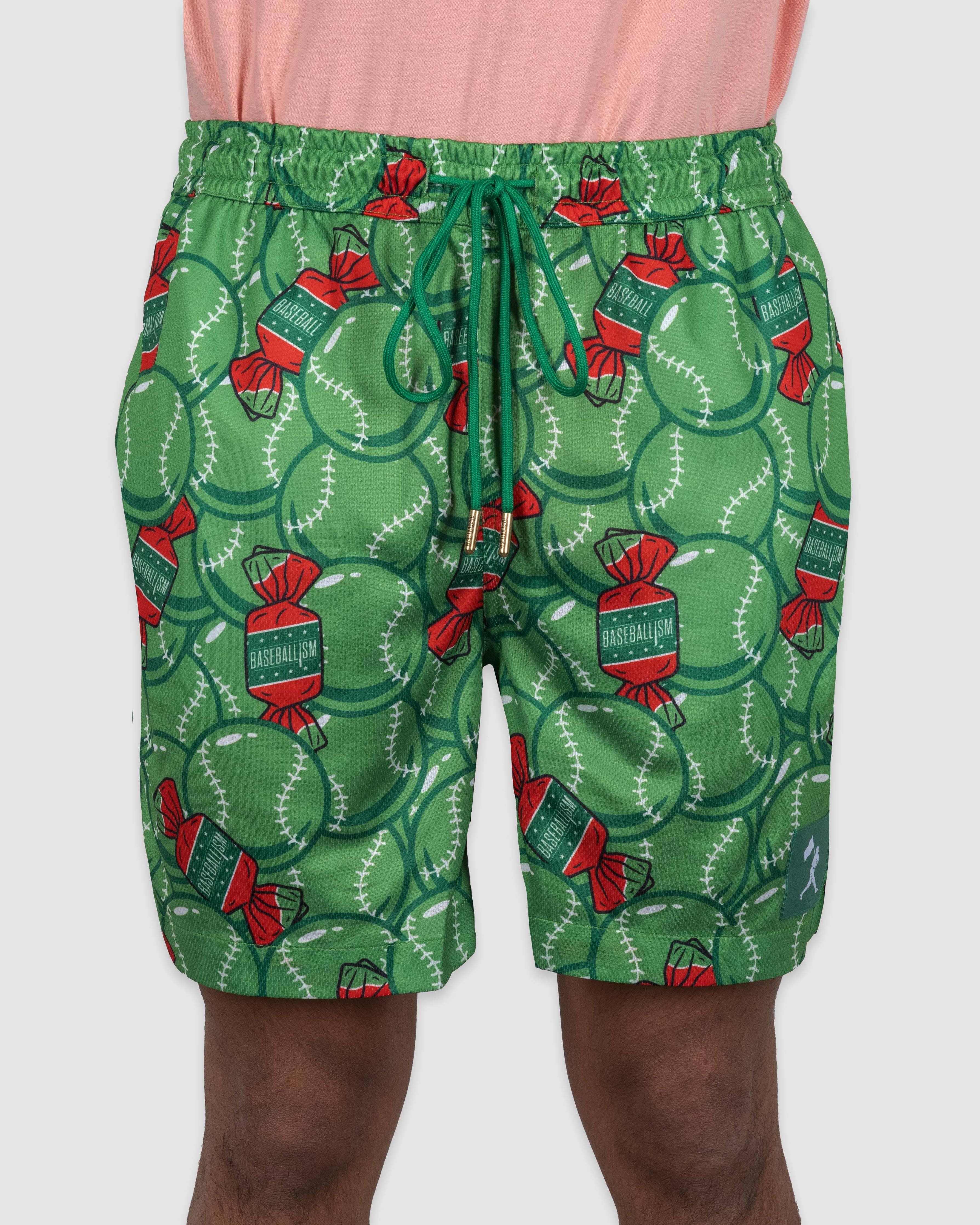 Doubles and Bubbles Diamond Air Mesh Shorts - Walk-Off Watermelon - Image 2