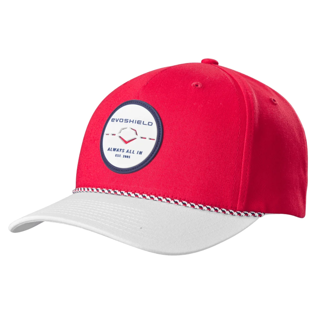 Evoshield USA Rope Snapback: Scarlet/White OSFA