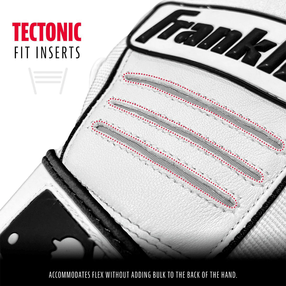 Franklin CFX Pro Pearl/Black Batting Gloves: 20550F - Image 2