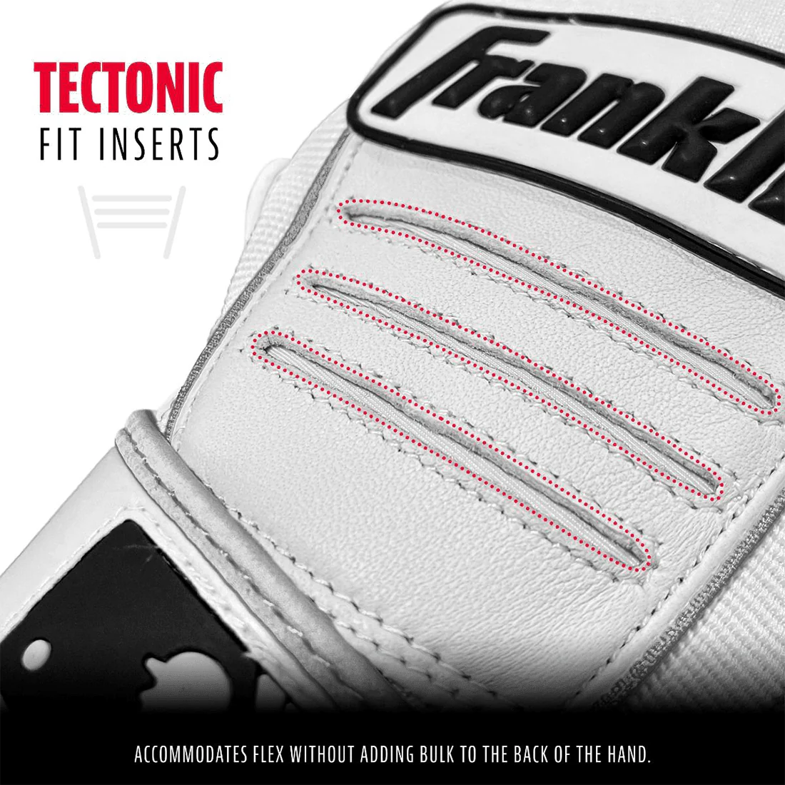 Franklin CFX Pro White Batting Gloves: 20560F - Image 2