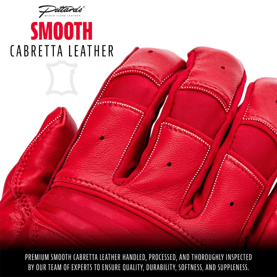 Franklin Natural II Hi-Lite Red Batting Gloves: 20620F - Image 3