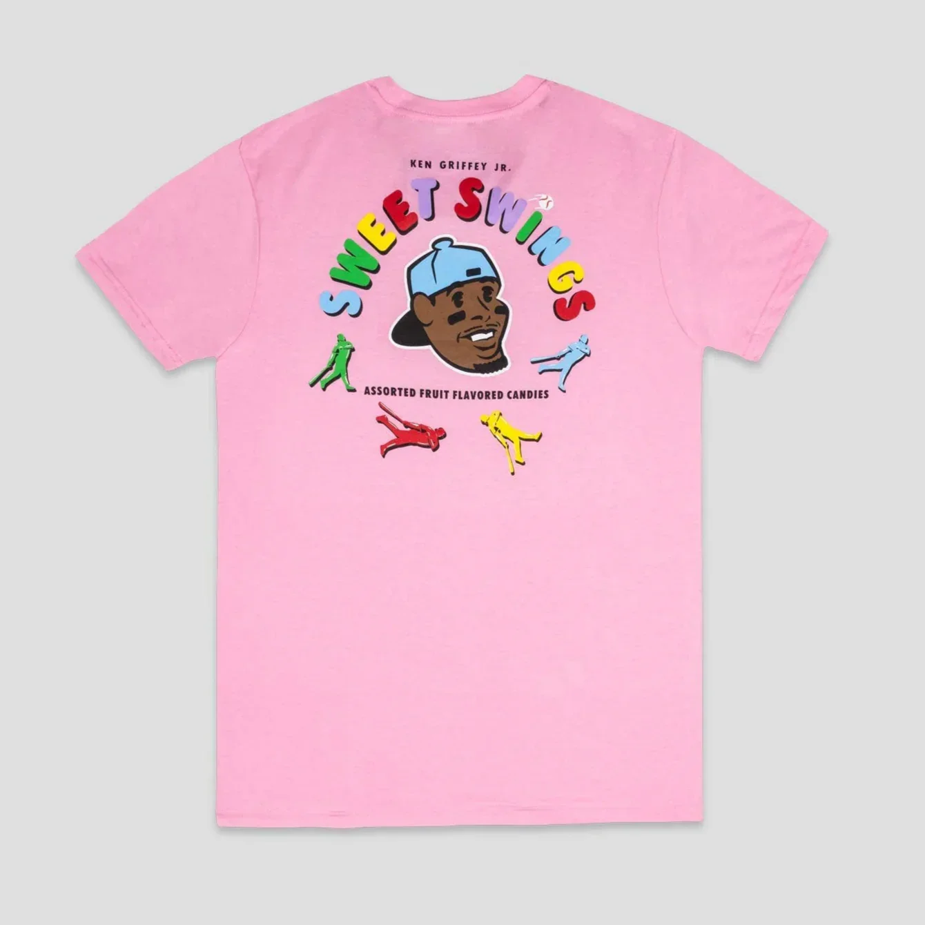 Baseballism Griffey Jr. Sweet Swings Gummy Candy Pink T-Shirt - Youth - Image 2