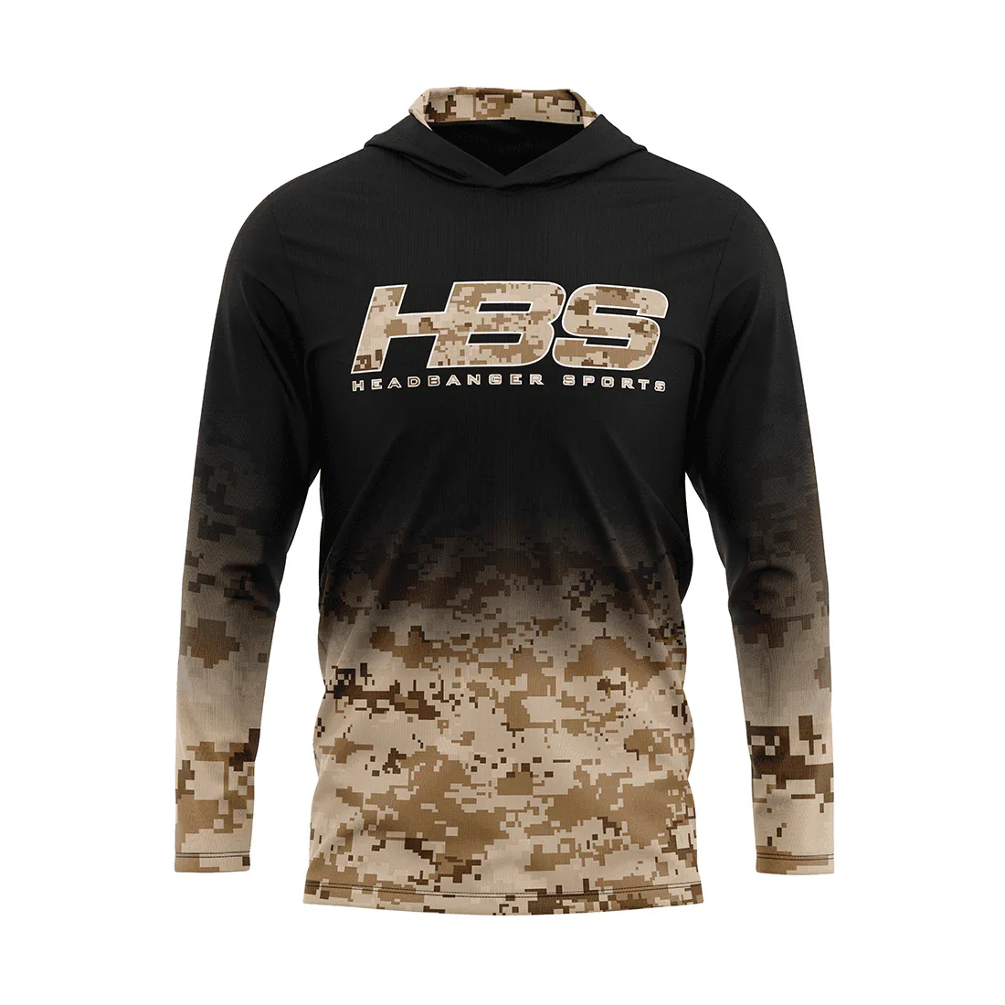 Headbanger Sports Exclusive 2025 "Military Worlds" Camo Lightweight Mesh Long Sleeve Hoodies