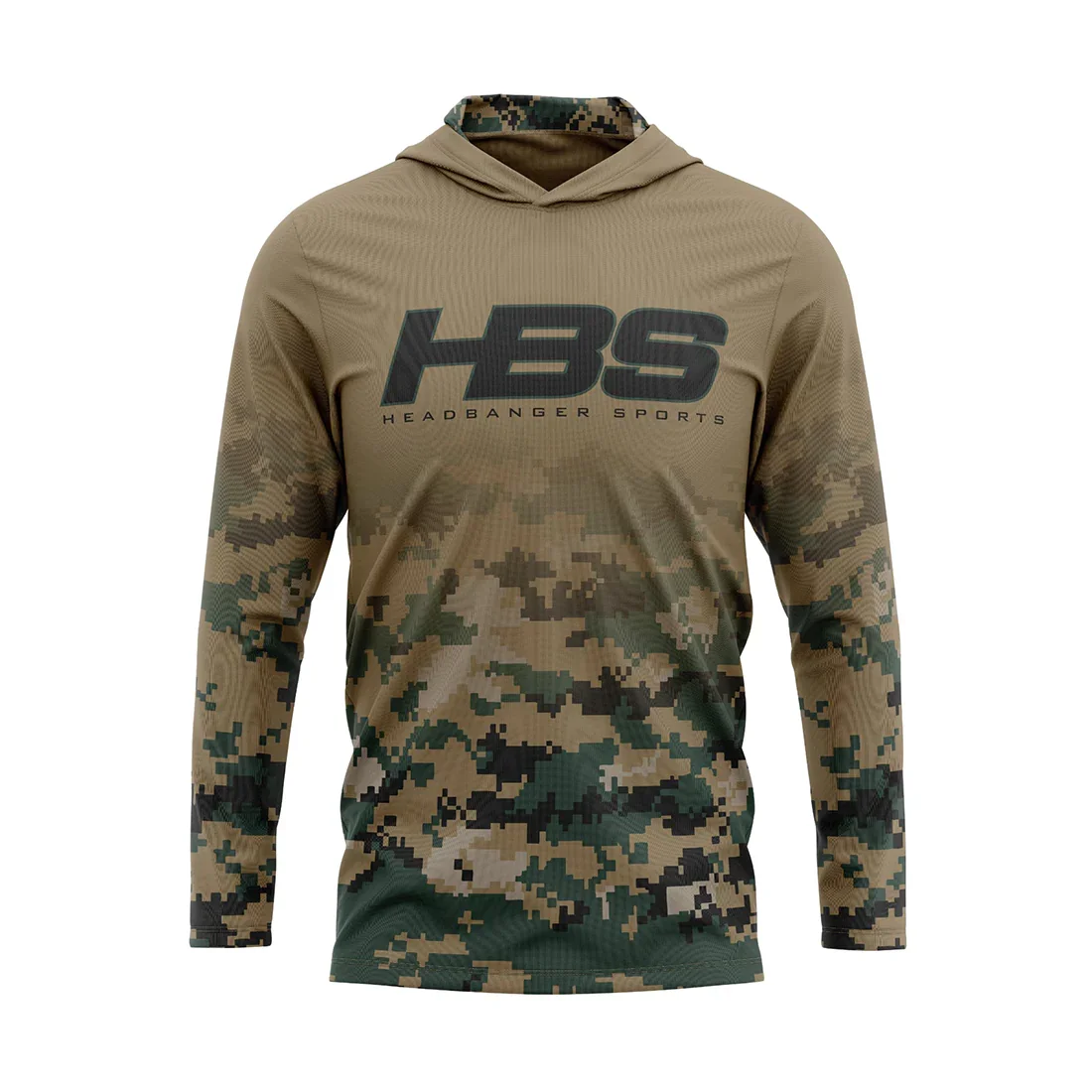 Headbanger Sports Exclusive 2025 "Military Worlds" Camo Lightweight Mesh Long Sleeve Hoodies - Image 4