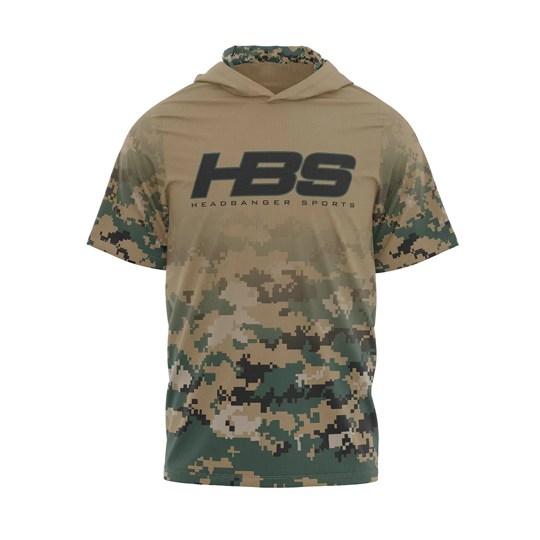 Headbanger Sports Exclusive "Military Worlds" Camo Lightweight Mesh Short Sleeve Hoodies - Image 3