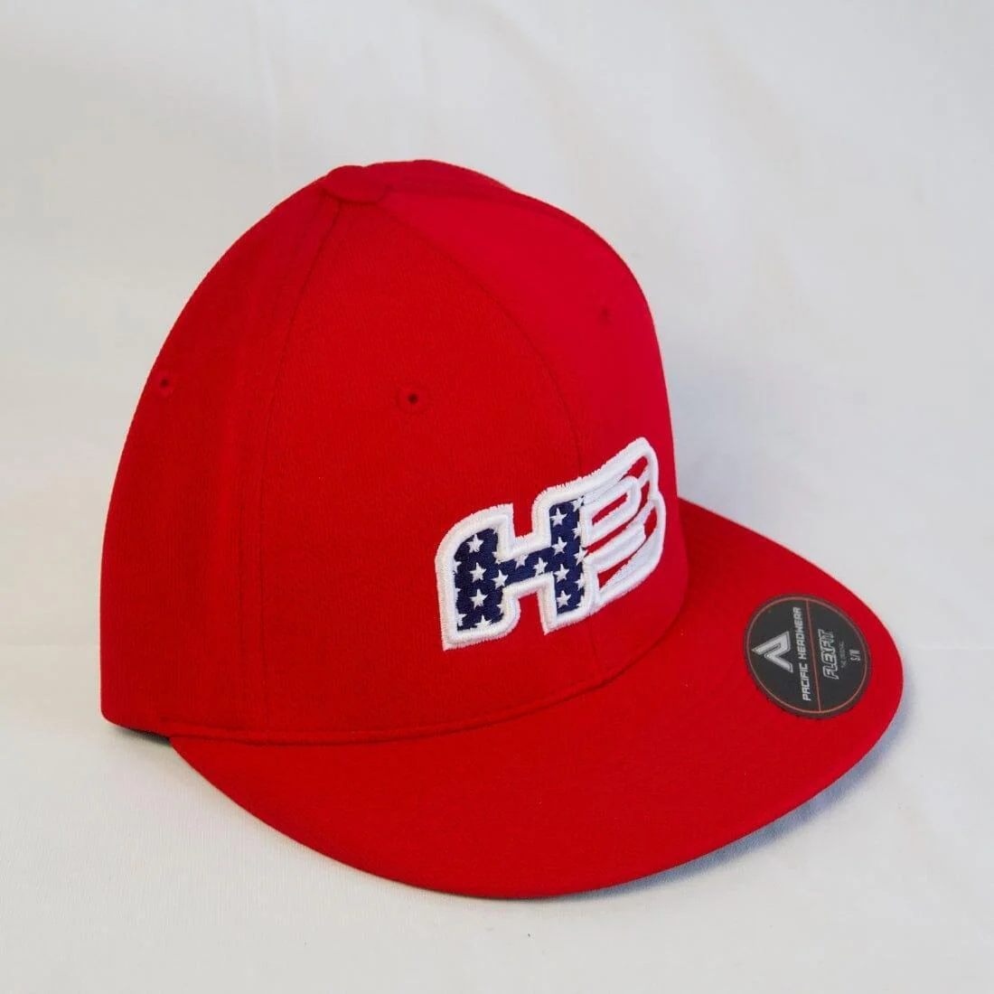 Headbanger Sports Exclusive Pacific ES342 FlexFit Hat: Red Patriot - Image 2