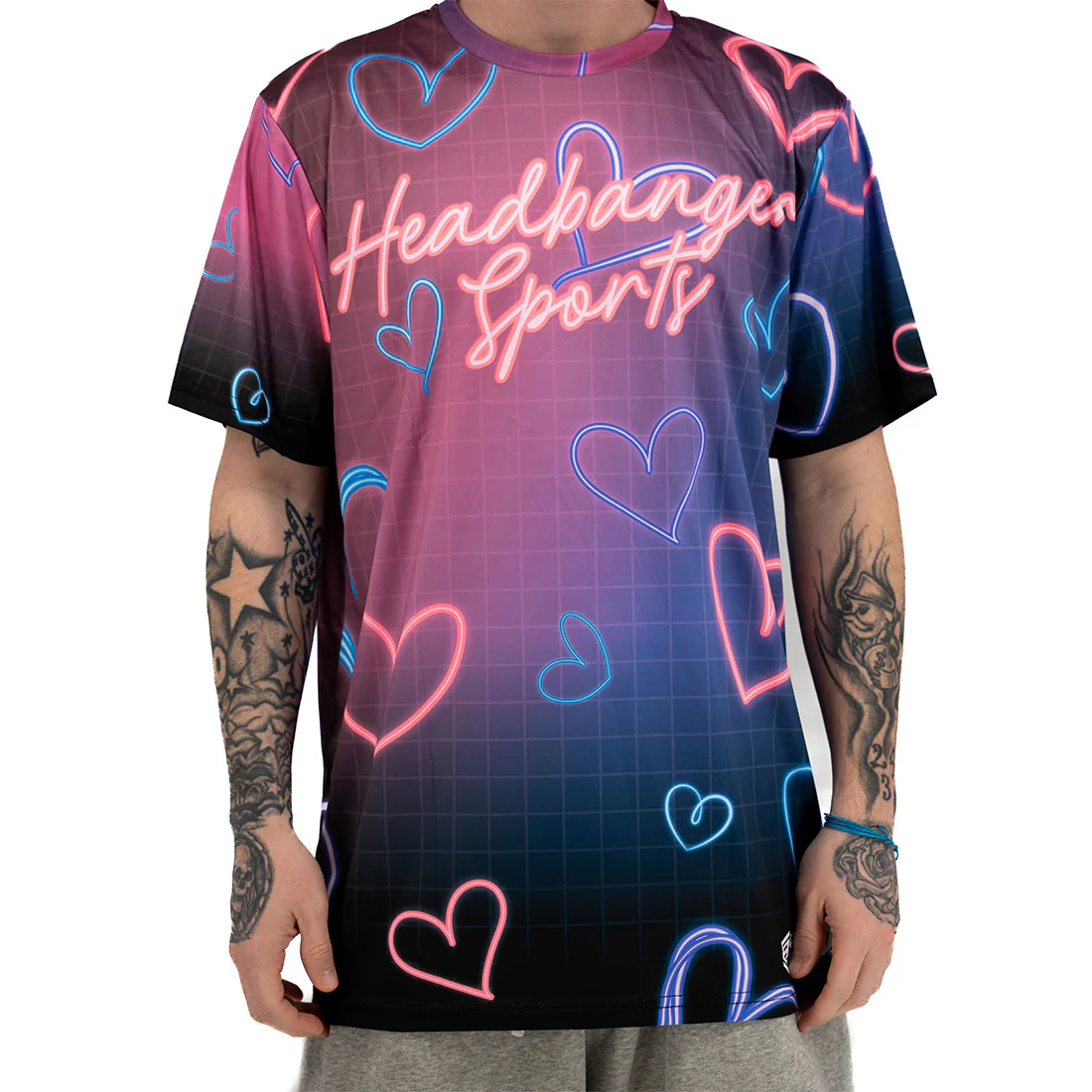 Headbanger Sports "Retro Hearts" Short Sleeve Jersey - Image 3
