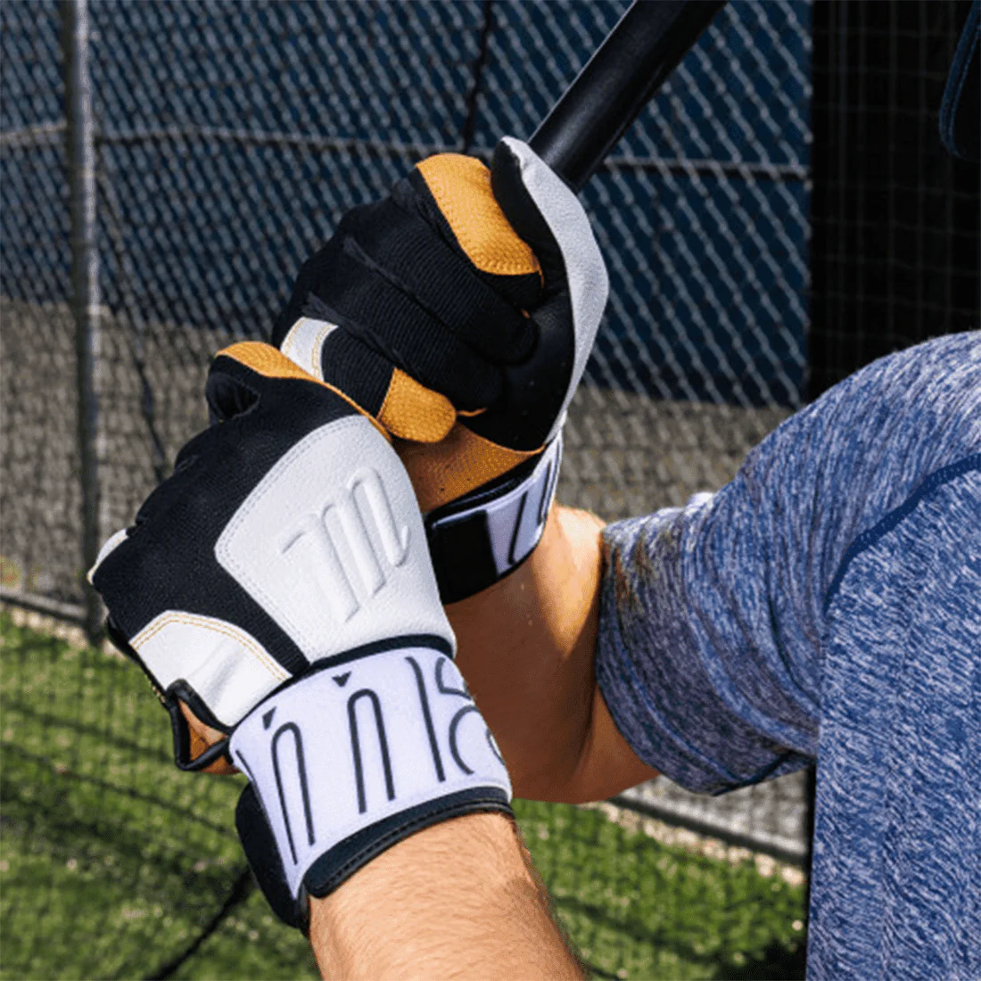 Marucci Blacksmith v2 Full Wrap Batting Gloves (Multiple Colors): MBG2BKSMFW - Image 5