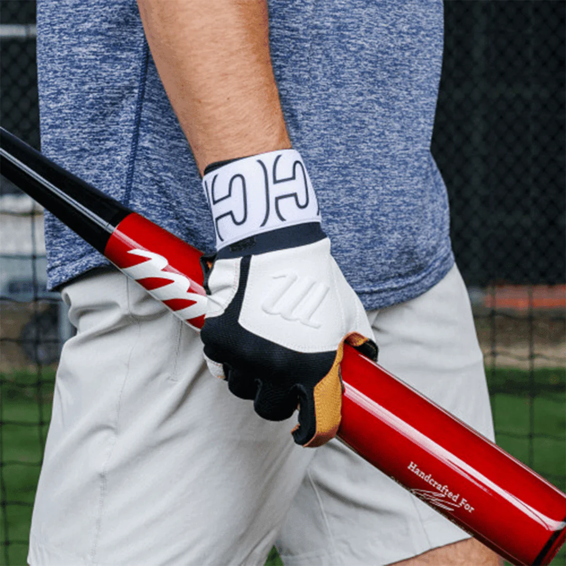 Marucci Blacksmith v2 Full Wrap Batting Gloves (Multiple Colors): MBG2BKSMFW - Image 6