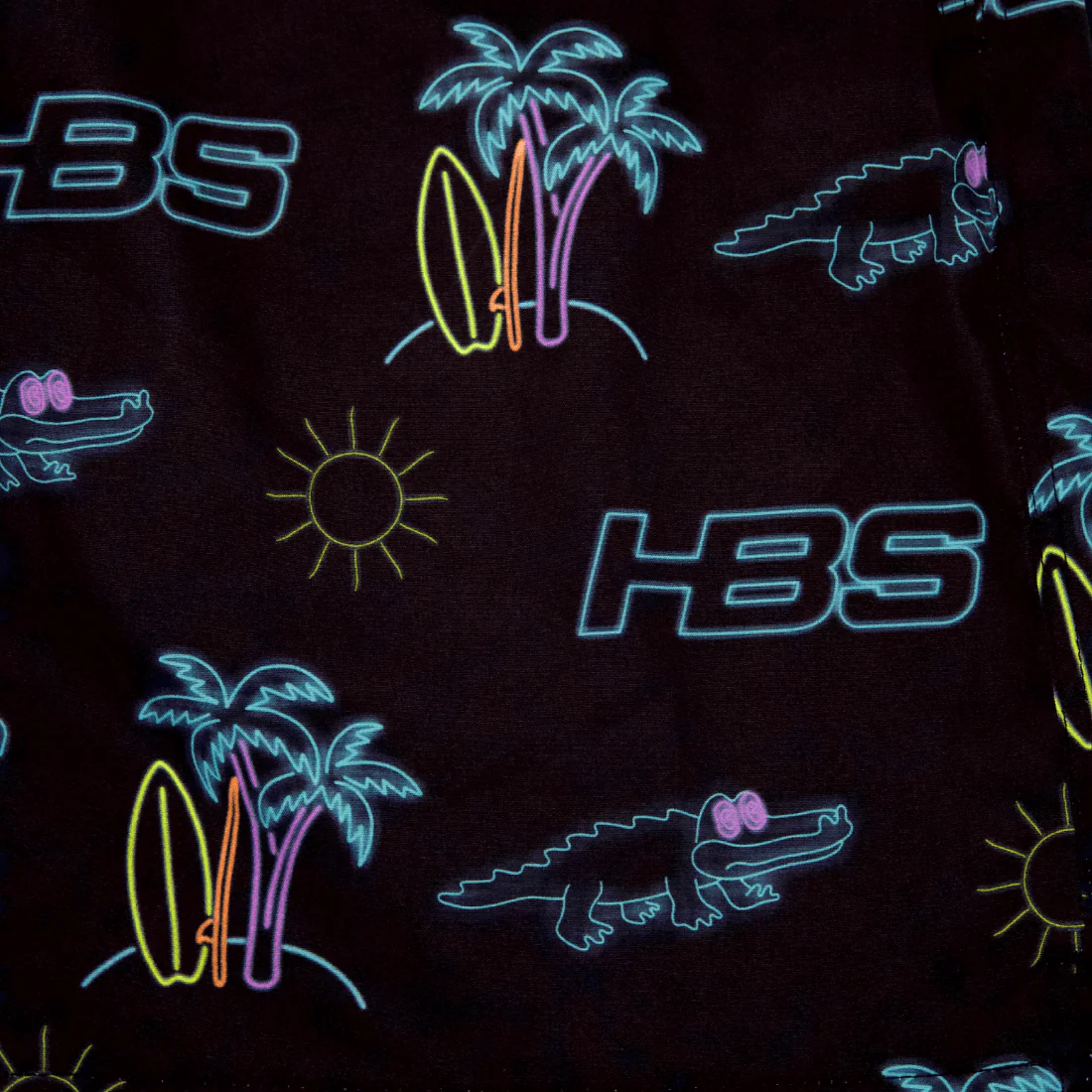 'Neon Summer' HB Sports Lifestyle Shorts: 6" Inseam - Image 4