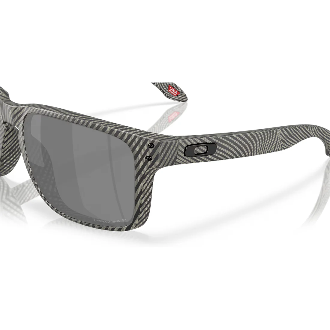 OAKLEY HOLBROOK XL Night Mission Sunglasses Matte Grey Ink Fingerprint: Prizm Black Polarized - Image 6