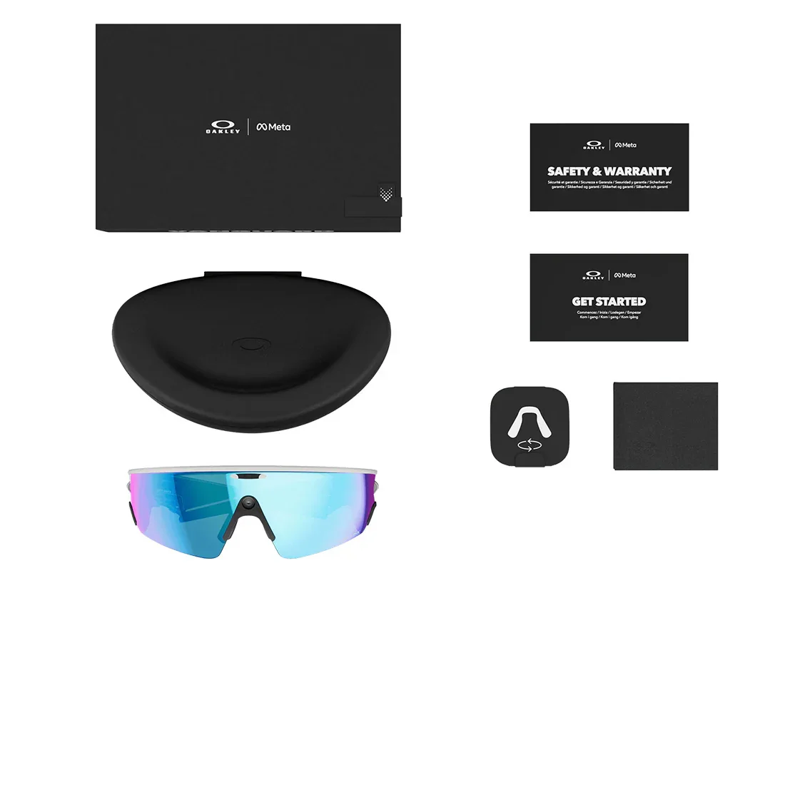 Oakley Meta Vanguard: Prizm Sapphire, White Frame - Image 7