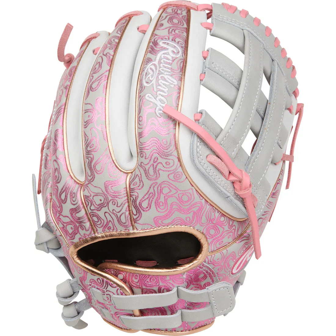 Rawlings Heart of the Hide 11.75" Foil Print Fastpitch Softball Glove: PRO715SB-6GP