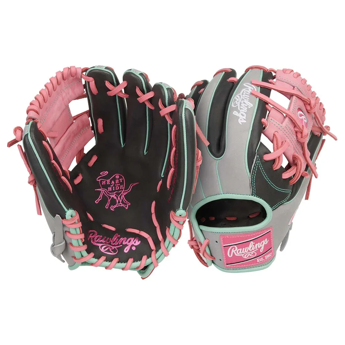Rawlings Heart of the Hide 11.5" Infield Baseball Glove: PROR934-2DSP - Image 2
