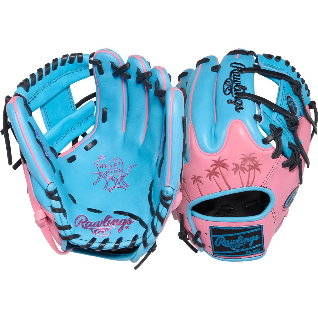 Rawlings Heart of the Hide Color Sync 10 11.5" Infield Baseball Glove: PROR204W-2CBP - Image 5