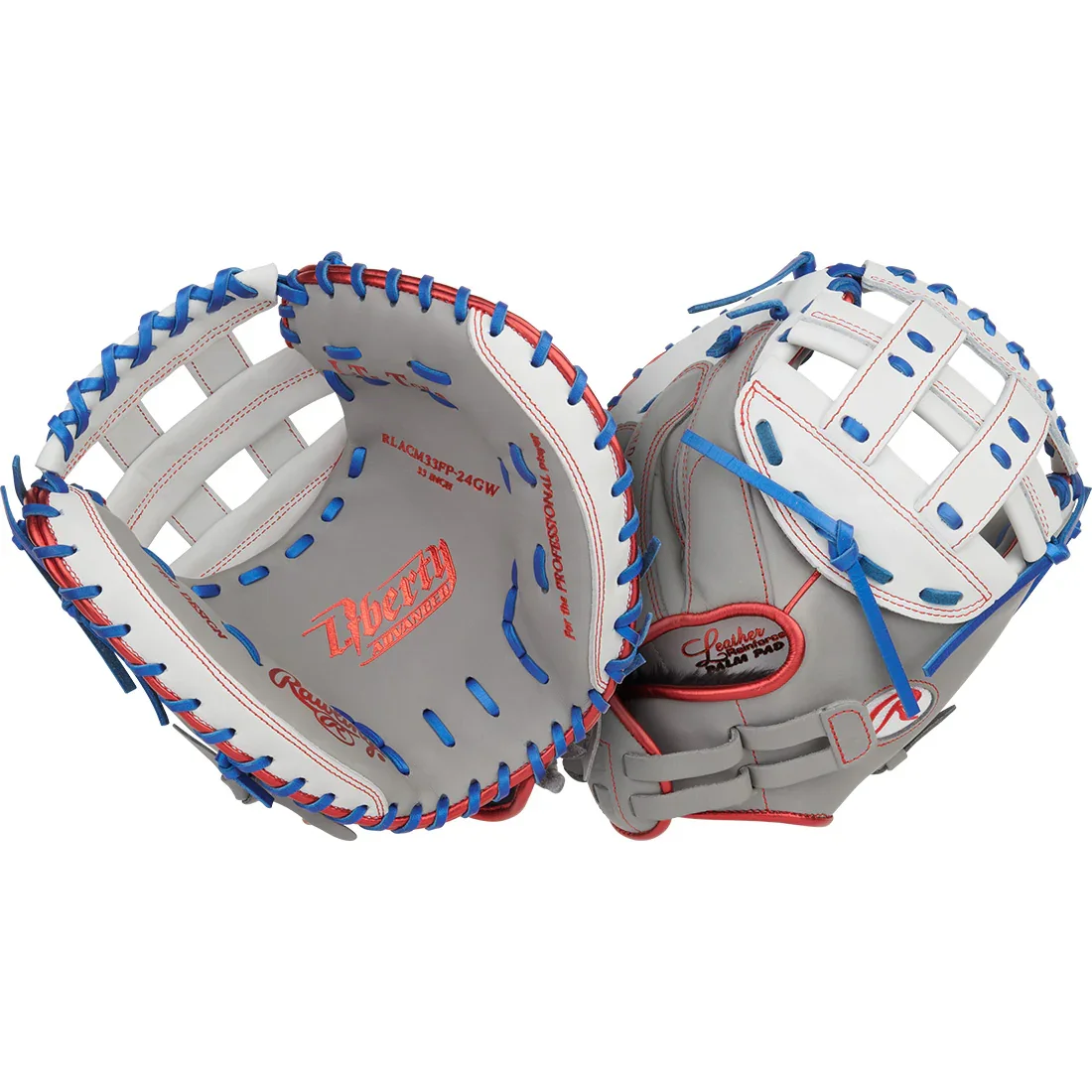 Rawlings Liberty Advanced 33" Fastpitch Softball Catchers Mitt: RLACM33FP-24GW - Image 5