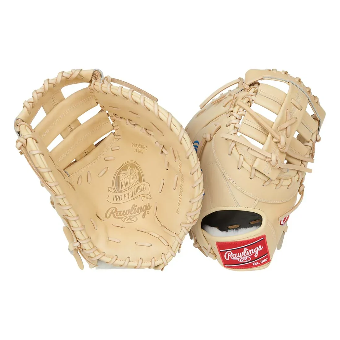 Rawlings Pro Preferred 13" Baseball First Base Mitt: PROSBH3 - Image 2