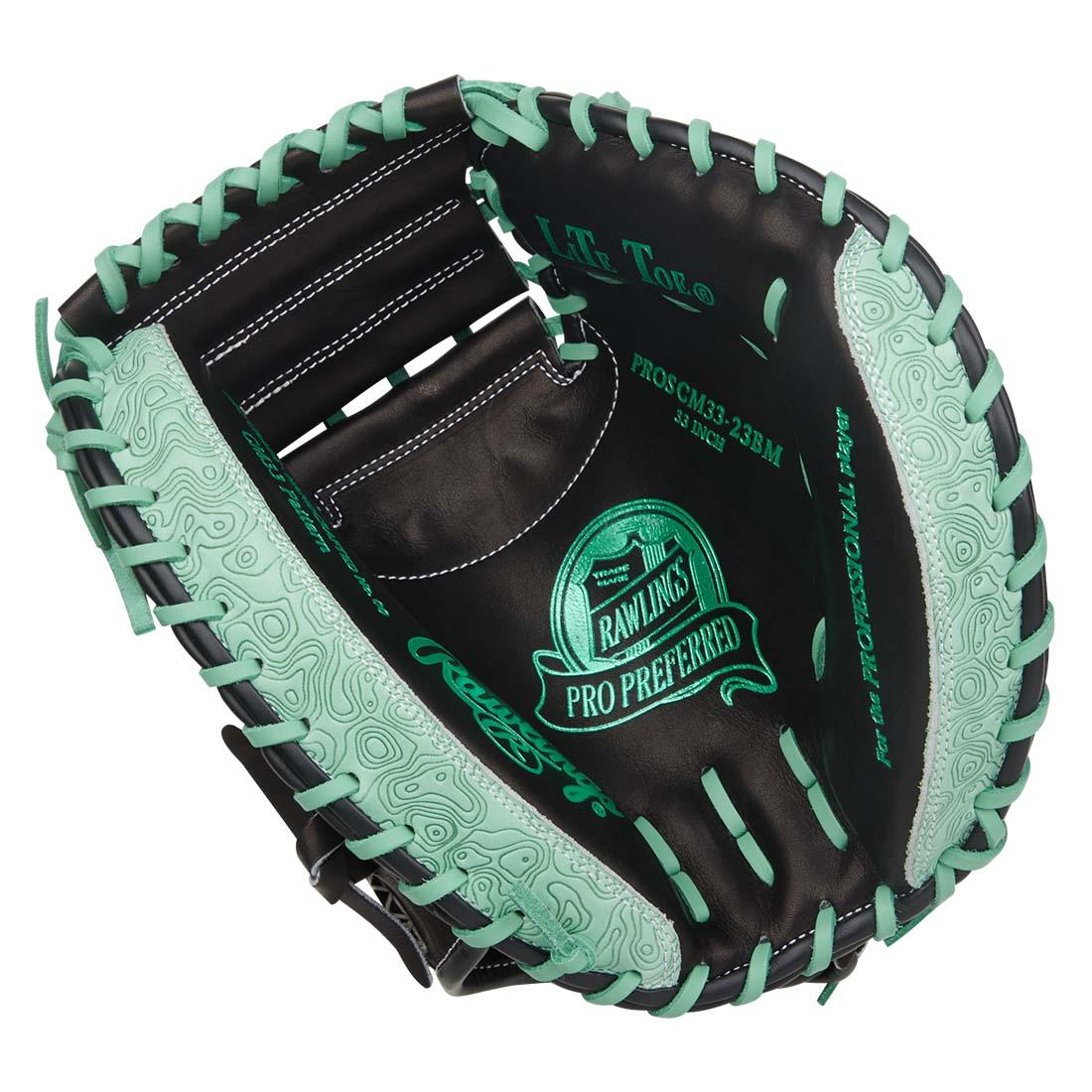 Rawlings Pro Preferred 33" Baseball Catcher's Mitt: PROSCM33-23BM - Image 3