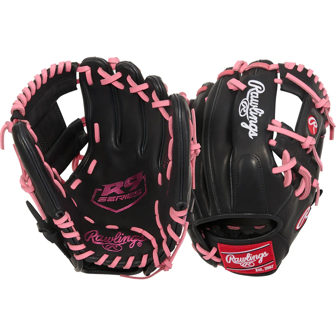 Rawlings R9 Contour 11.25" Infield Baseball Glove: R91125U-2BP - Image 5