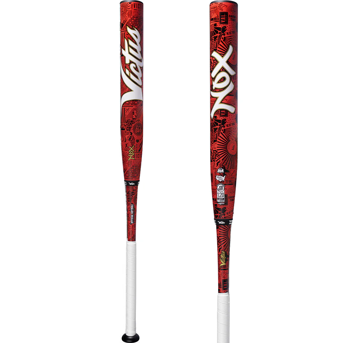 Victus Nox 13.25" 2PC Balanced USSSA Slowpitch Softball Bat: VSPNX2NU