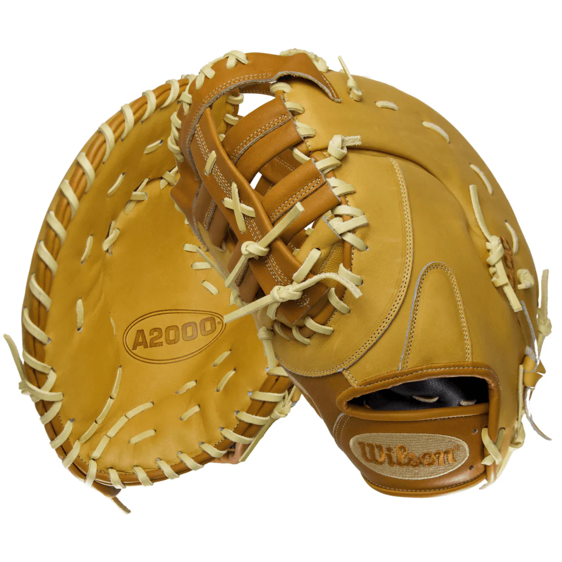 Wilson A2000 1679  LE 12.5" Baseball First Base Mitt: Tan / Saddle - Image 4