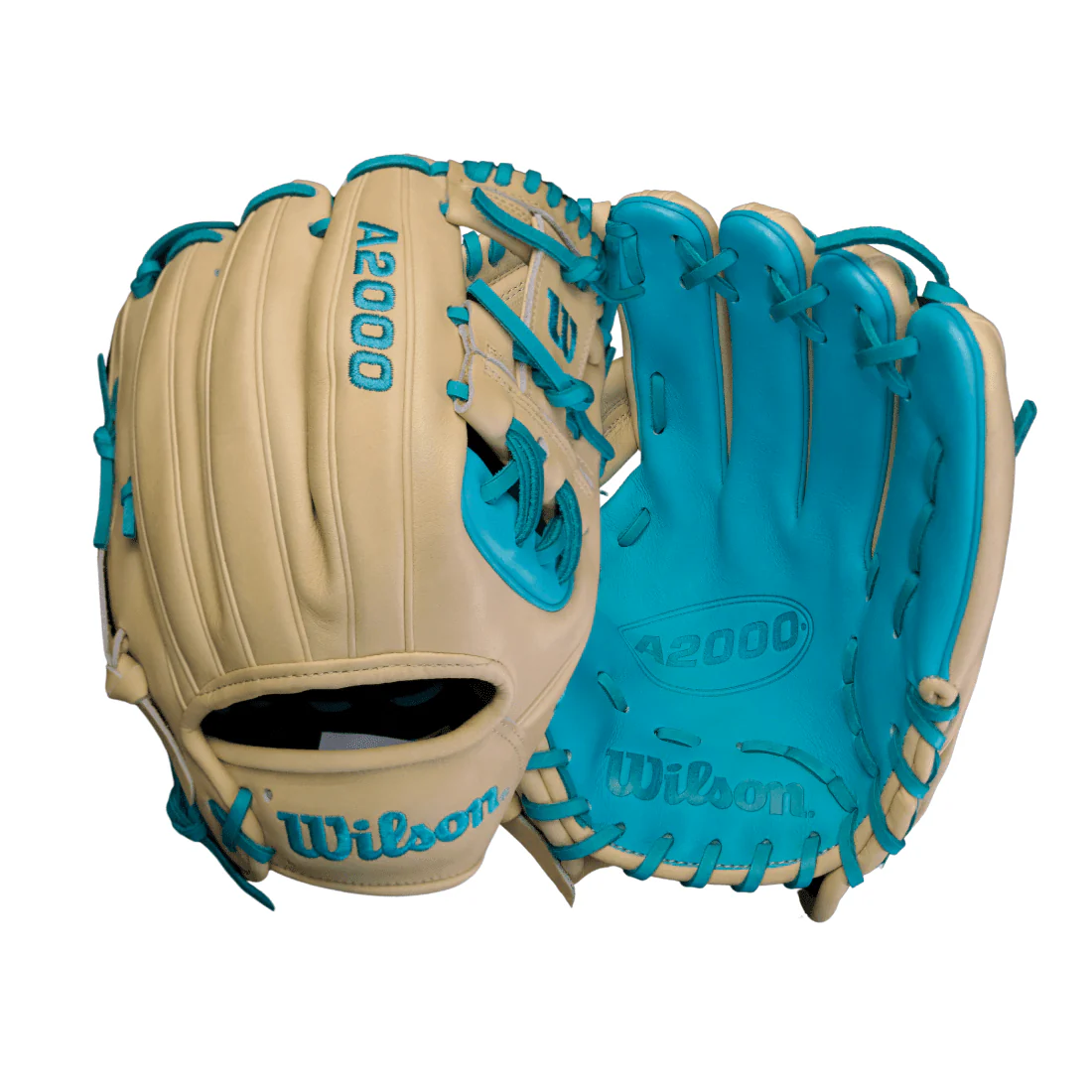 Wilson A2000 1786 "Oasis" 11.5" Infield Baseball Glove (Blonde / Seafoam) - Image 2
