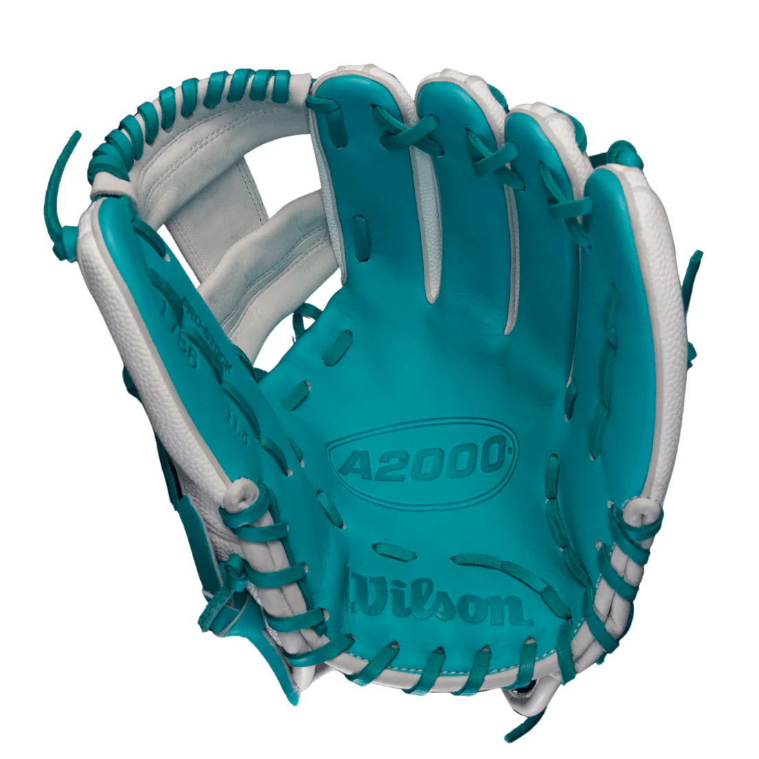 Wilson A2000 1786SS "Everest" 11.5" Infield Baseball Glove White/Teal - Image 3