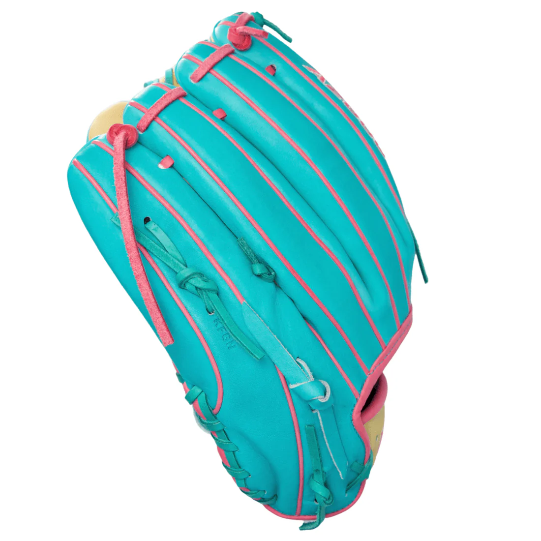 Wilson A2000 B2 LE 12” Pitcher’s Baseball Glove: Blonde/Teal - Image 7