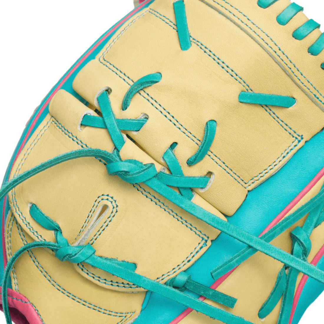 Wilson A2000 B2 LE 12” Pitcher’s Baseball Glove: Blonde/Teal - Image 8
