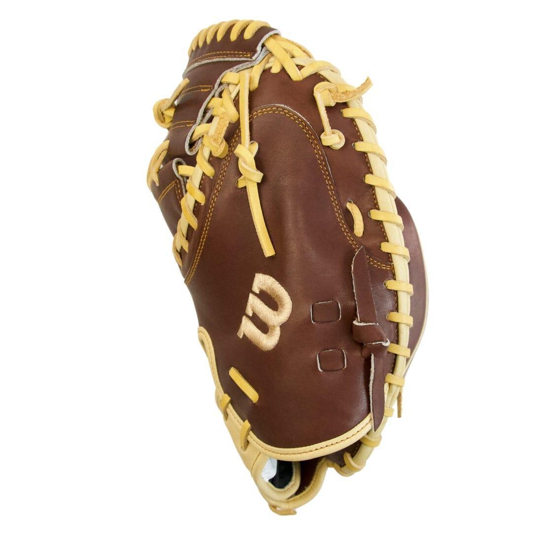 Wilson A2000 CM33 "Ole' Hickory" 33" Baseball Catcher's Mitt: Dark Brown and Blonde - Image 5