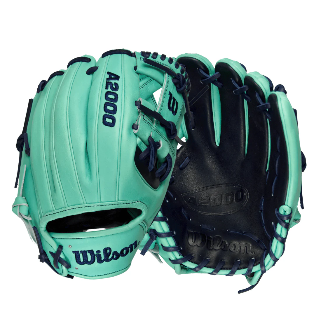 Wilson A2000 LE 1786 11.5" Infield Baseball Glove: Seafoam / Navy - Image 3