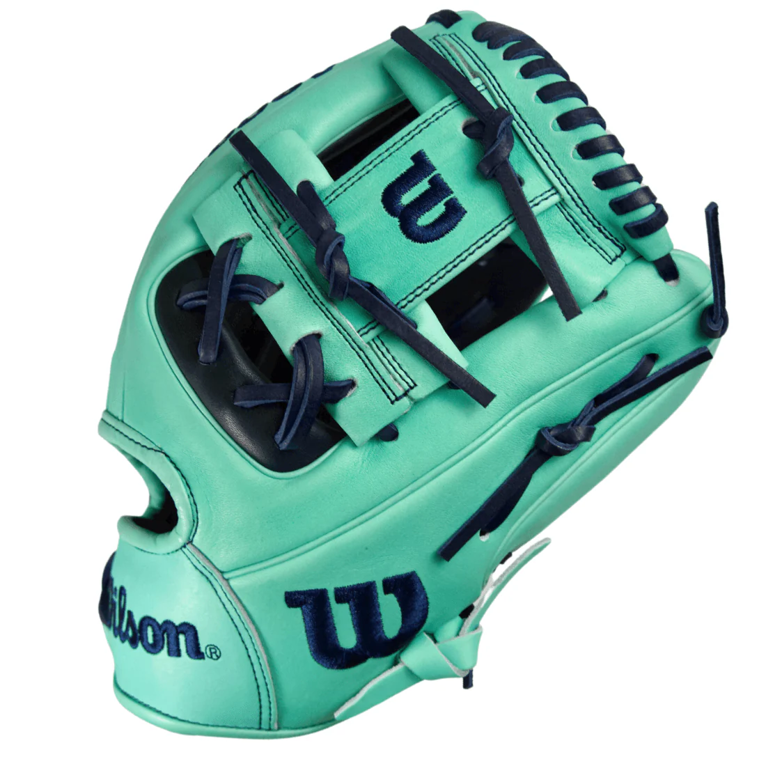 Wilson A2000 LE 1786 11.5" Infield Baseball Glove: Seafoam / Navy - Image 4