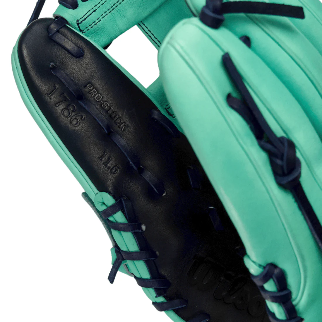 Wilson A2000 LE 1786 11.5" Infield Baseball Glove: Seafoam / Navy - Image 7